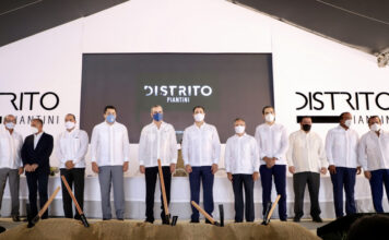 Presidente Abinader da el primer picazo del innovador proyecto inmobiliario Distrito Piantini